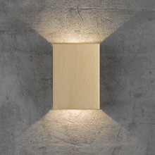 Fold 15cm Brass Outdoor Up/Down Wall Light